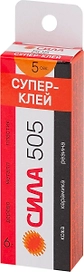Супер клей Сила 505-6, 6 гр