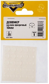 Демпфер заxлопа 10 мм прозр (25 шт)