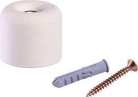 Стопор дверной LARVIJ БЕЛЫЙ 25×30 мм