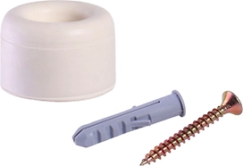 Стопор дверной LARVIJ БЕЛЫЙ 25×40 мм