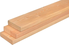 Палубная доска лиственница 35х140х2м "АБ"