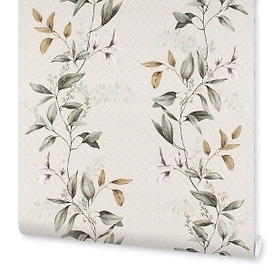 Обои бумажные дуплексные Светлана фон 831-04 0,53х10 м, зеленый