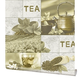 Обои виниловые Элизиум Мелисса 0,53х10 м, серо-бежевый