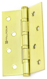 Дверная петля разъемная врезная Palladium N 4BB-100 100х70х2 мм золото