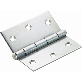 Дверная петля универсальная врезная LUX-TOOLS 75х75 мм оцинкованная сталь