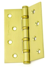 Дверная петля универсальная врезная Palladium 100х75х2,5 мм матовое золото