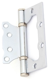 Дверная петля универсальная накладная Palladium 100х75х2,5 хром