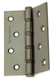 Дверная петля универсальная врезная Palladium 100х75х2,5 античная бронза