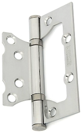 Дверная петля разъемная накладная ФАБРИКА ЗАМКОВ 100х75х2,5 мм хром