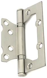 Дверная петля разъемная накладная ФАБРИКА ЗАМКОВ 100х75х2,5 мм никель