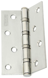 Дверная петля универсальная врезная ФАБРИКА ЗАМКОВ 100х70х2,5 мм хром