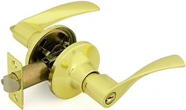 Дверная ручка-защелка PALLADIUM 3902 PB ET с ключом и фиксатором золото