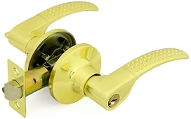 Дверная ручка-защелка PALLADIUM 3903 PB ET с ключом и фиксатором золото