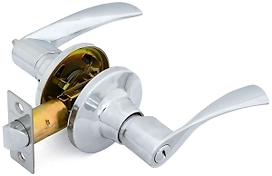 Дверная ручка-защелка PALLADIUM 3902 CP BK с фиксатором хром