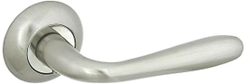 Дверная ручка для межкомнатной двери ФАБРИКА ЗАМКОВ FZ 09 SN никель