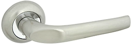 Дверная ручка для межкомнатной двери PALLADIUM Segno никель