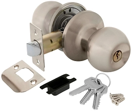 Дверная ручка-кноб для межкомнатной двери AJAX 6082 SN-E никель