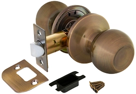 Дверная ручка-кноб для межкомнатной двери PUNTO 6072 AB-P бронза