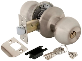 Дверная ручка-кноб для межкомнатной двери PUNTO 6072 SN-E никель