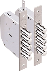 Дверной замок врезной ЭЛЬБОР ГРАНИТ 1.06.01. хром