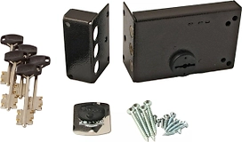 Замок накладной ЭЛЬБОР Лазурит медный антик