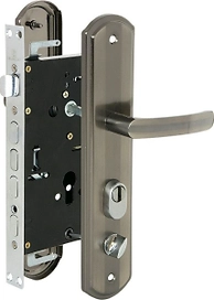 Цилиндровый замок Palladium 505 левый серебряно-черный