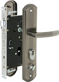 Цилиндровый замок Palladium правый 505 серебряно-черный