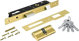 Цилиндровый замок Palladium 0155 25 мм золото