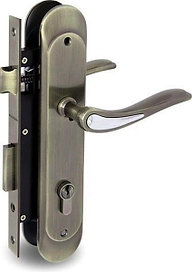 Цилиндровый замок врезной Palladium 1856 AB/CP античная бронза