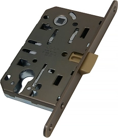 Дверная защелка AGB Mediana EV 240х132х19 мм ЦАМ бронза