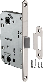 Дверная защелка FUARO 100x22x20 мм пластик матовый никель