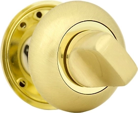 Дверная накладка-фиксатор ФАБРИКА ЗАМКОВ FZ SG BK матовое золото