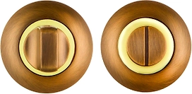 Завертка дверная FUARO WC BK6 RM бронза-золото