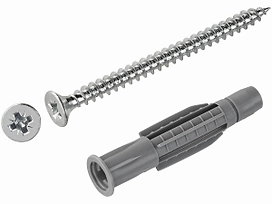 Дюбель универсальный LUX-TOOLS с саморезом 10х58 мм 4 шт