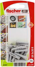 Дюбель универсальный распорный Fischer 5x30 мм 20 шт