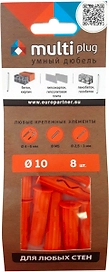 Дюбель универсальный распорный ЕВРОПАРТНЕР MULTI Plug 10x40 мм 8 шт