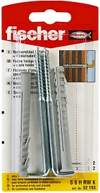 Дюбель универсальный распорный Fischer UX 8x10 мм 2 шт