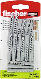 Дюбель универсальный распорный Fischer UX 6x50 мм 20 шт