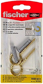 Дюбель универсальный распорный Fischer PHM 6х30 мм c круглым крюком 2 шт