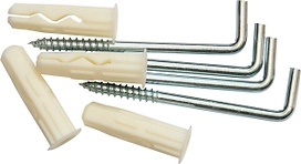 Дюбель ЕВРОПАРТНЕР MULTI 10x40 мм с крюк-шурупом 4,5х80 мм 4 шт