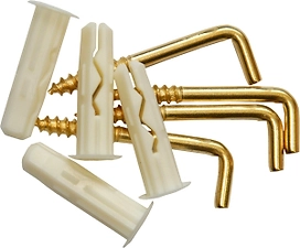 Дюбель ЕВРОПАРТНЕР MULTI 6x25 мм с крюк-шурупом 3х30 мм 4 шт