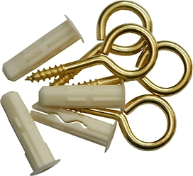 Дюбель ЕВРОПАРТНЕР MULTI 6x25 мм с петлей-шурупом 3,5х25 мм лат 4 шт