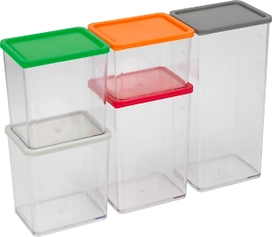 Набор контейнеров с крышкой 5 шт