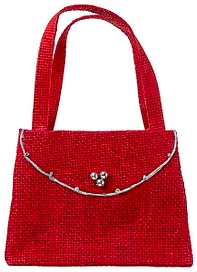 Сумка текстильная красная 130x150x60 мм