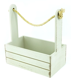 Ящик деревянный серый 25x15x30 см