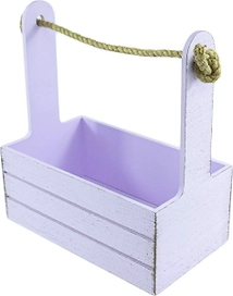 Ящик деревянный сирень 25x15x30 см