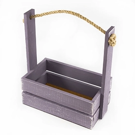 Ящик деревянный графит 25x15x30 см