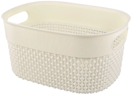 Корзина Plast Team Oslo полипропилен молочная 121х173х234 мм 3 л