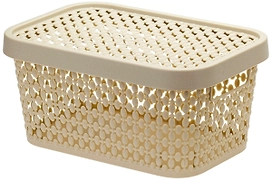 Коробка Пирула полипропиленовая латте 90x130x190 мм 1,5 л