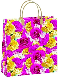 Сумка пластиковая M Арт и Дизайн в ассортименте 260х230 мм